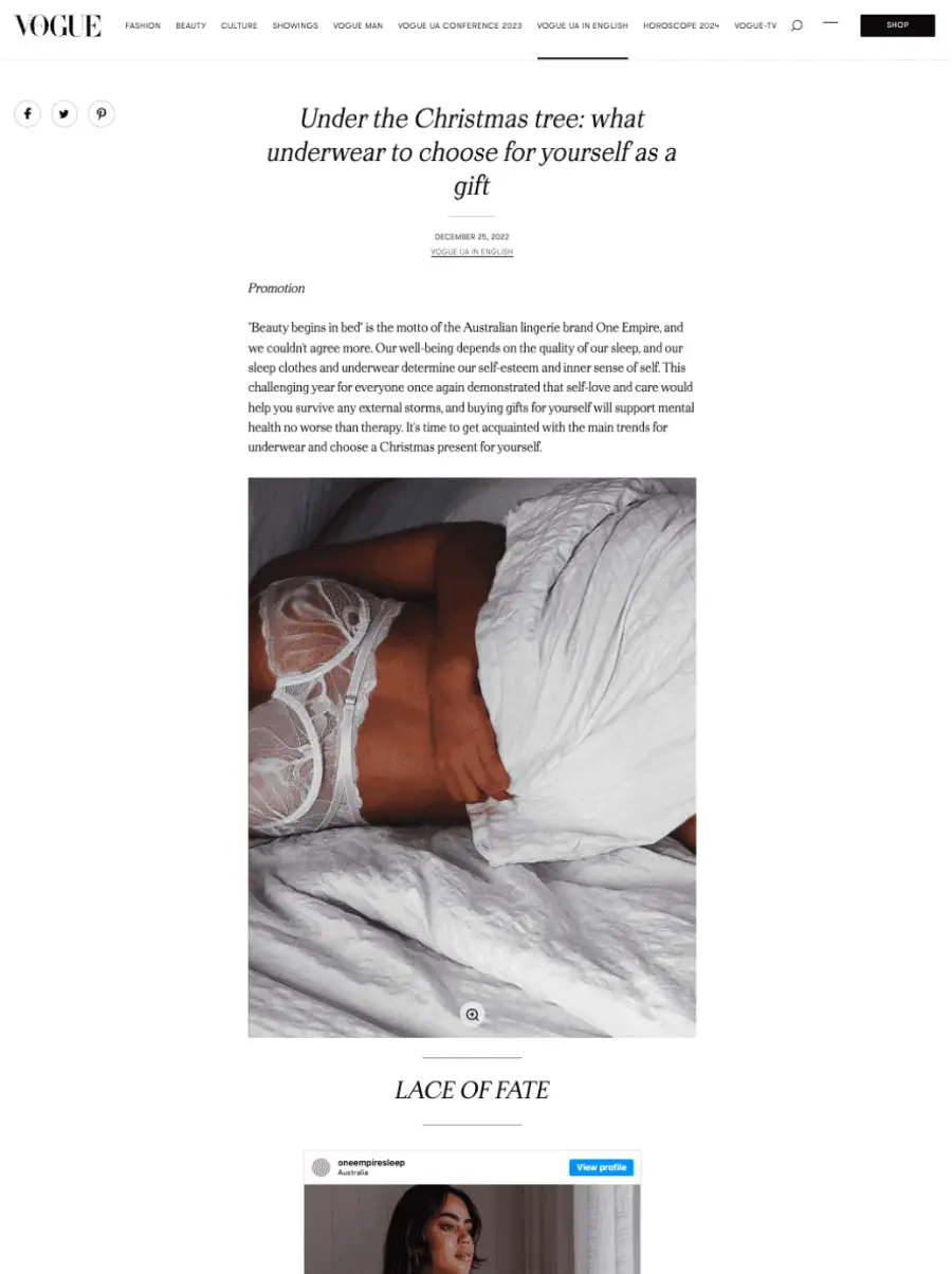Published story